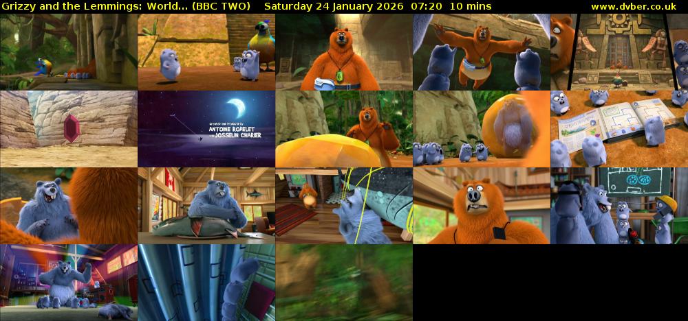 Grizzy and the Lemmings: World... (BBC TWO) Saturday 24 January 2026 07:20 - 07:30