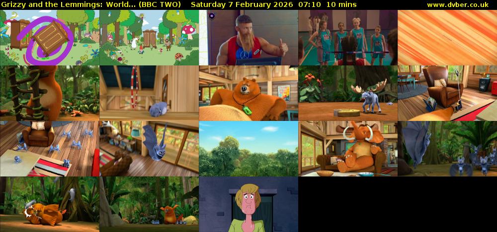 Grizzy and the Lemmings: World... (BBC TWO) Saturday 7 February 2026 07:10 - 07:20