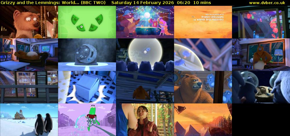 Grizzy and the Lemmings: World... (BBC TWO) Saturday 14 February 2026 06:20 - 06:30
