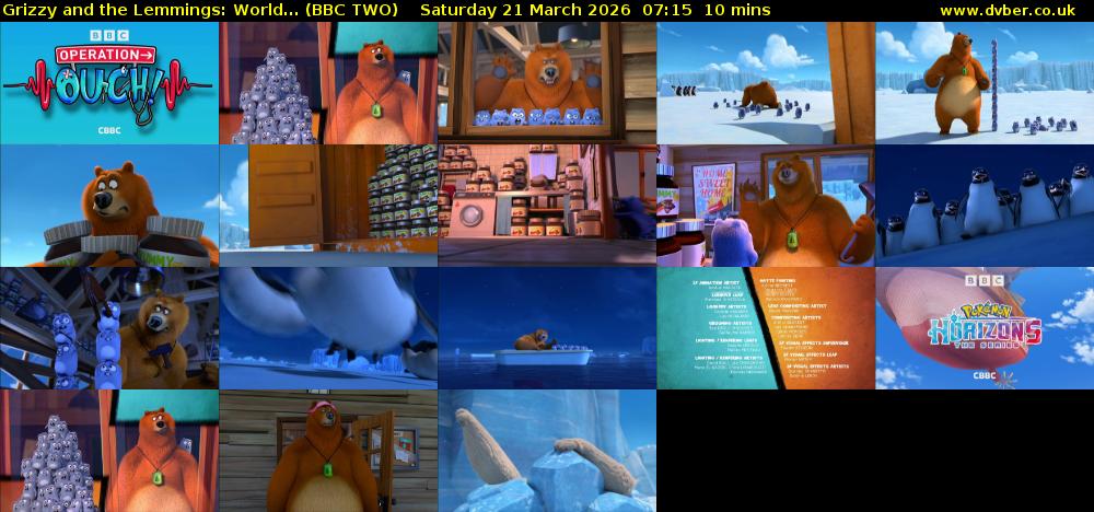 Grizzy and the Lemmings: World... (BBC TWO) Saturday 21 March 2026 07:15 - 07:25