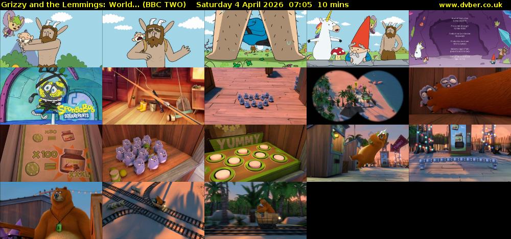 Grizzy and the Lemmings: World... (BBC TWO) Saturday 4 April 2026 07:05 - 07:15