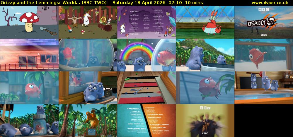 Grizzy and the Lemmings: World... (BBC TWO) Saturday 18 April 2026 07:10 - 07:20