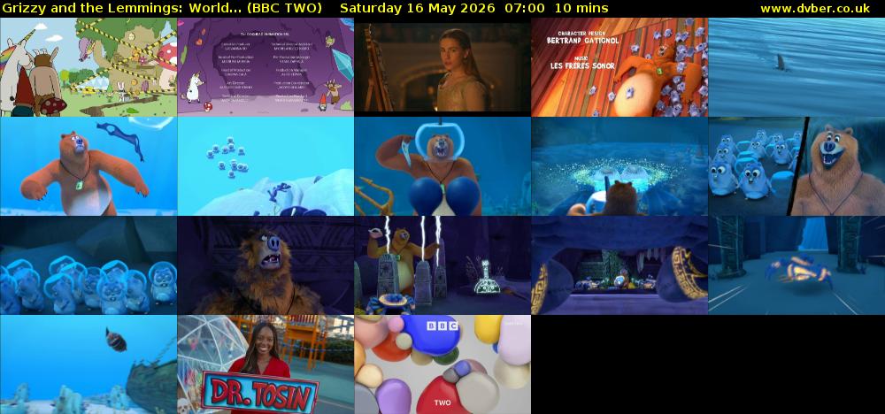 Grizzy and the Lemmings: World... (BBC TWO) Saturday 16 May 2026 07:00 - 07:10