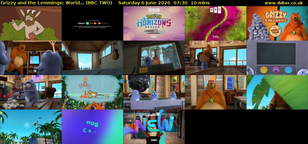 Grizzy and the Lemmings: World... (BBC TWO) Saturday 6 June 2026 07:30 - 07:40