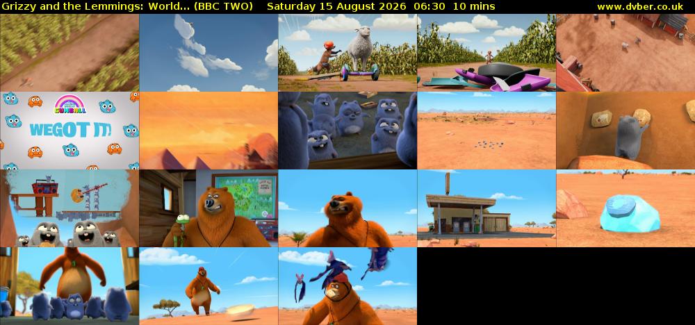 Grizzy and the Lemmings: World... (BBC TWO) Saturday 15 August 2026 06:30 - 06:40