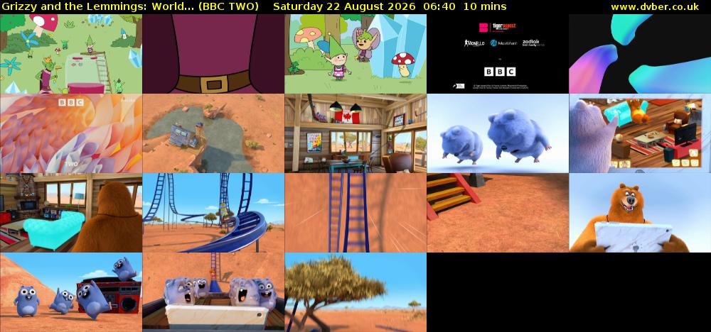 Grizzy and the Lemmings: World... (BBC TWO) Saturday 22 August 2026 06:40 - 06:50