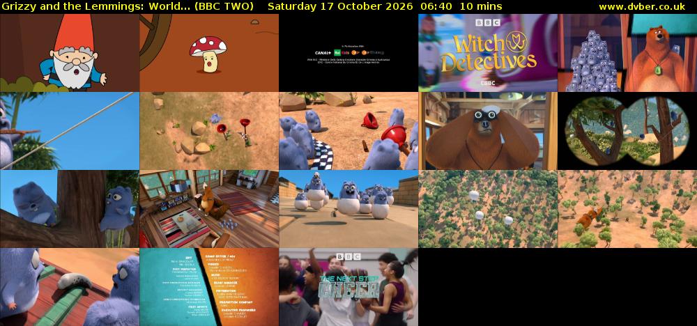 Grizzy and the Lemmings: World... (BBC TWO) Saturday 17 October 2026 06:40 - 06:50