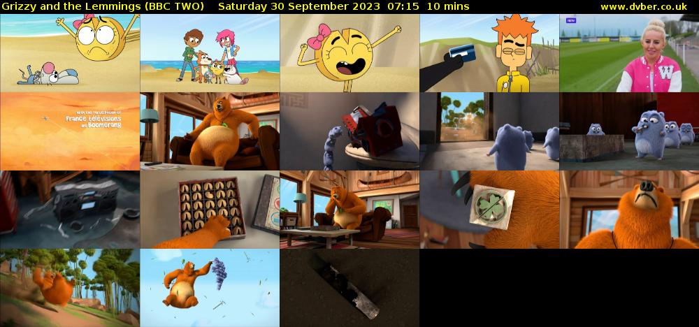 Grizzy and the Lemmings (BBC TWO) Saturday 30 September 2023 07:15 - 07:25