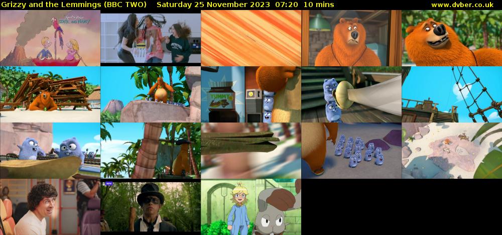 Grizzy and the Lemmings (BBC TWO) Saturday 25 November 2023 07:20 - 07:30