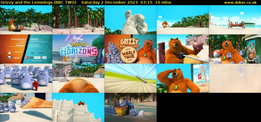 Grizzy and the Lemmings (BBC TWO) Saturday 2 December 2023 07:15 - 07:25