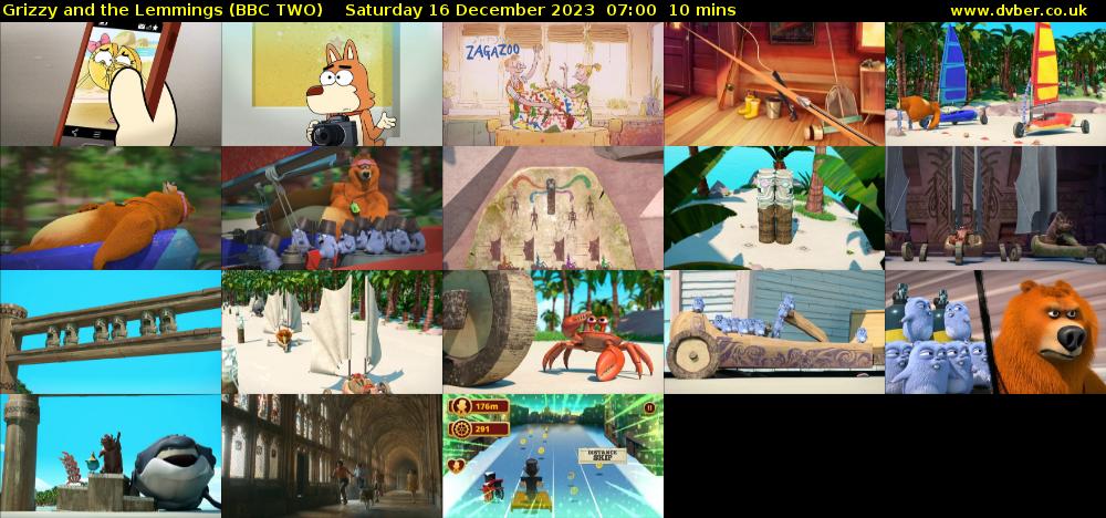 Grizzy and the Lemmings (BBC TWO) Saturday 16 December 2023 07:00 - 07:10