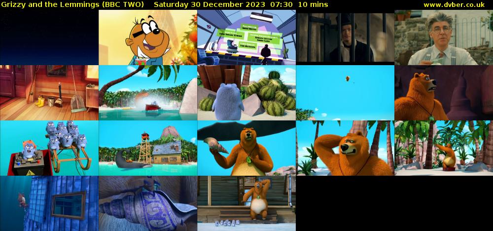 Grizzy and the Lemmings (BBC TWO) Saturday 30 December 2023 07:30 - 07:40