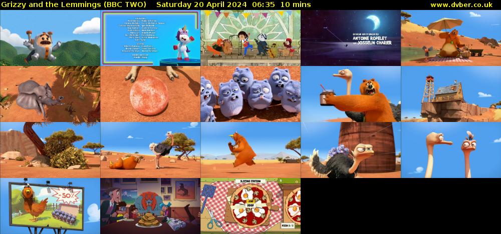 Grizzy and the Lemmings (BBC TWO) Saturday 20 April 2024 06:35 - 06:45