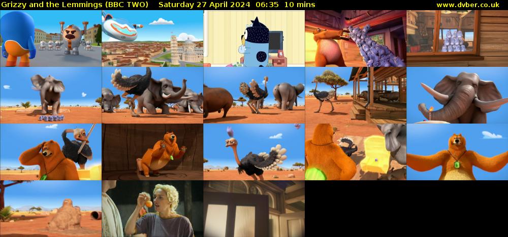 Grizzy and the Lemmings (BBC TWO) Saturday 27 April 2024 06:35 - 06:45