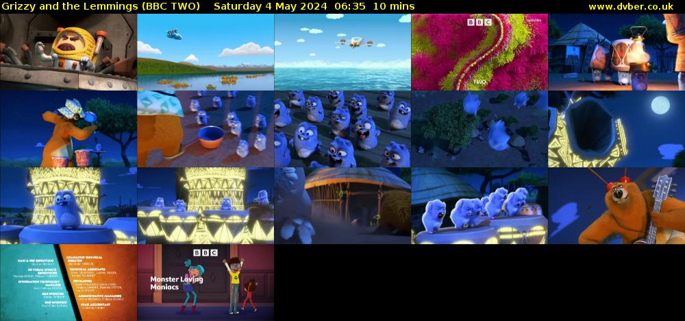 Grizzy and the Lemmings (BBC TWO) Saturday 4 May 2024 06:35 - 06:45