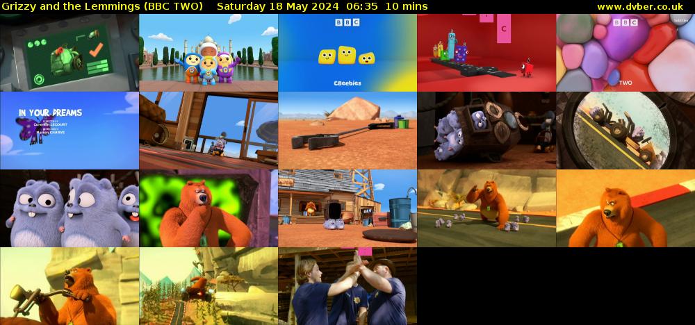 Grizzy and the Lemmings (BBC TWO) Saturday 18 May 2024 06:35 - 06:45