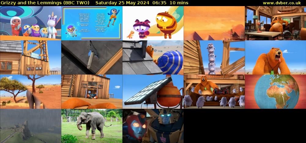 Grizzy and the Lemmings (BBC TWO) Saturday 25 May 2024 06:35 - 06:45
