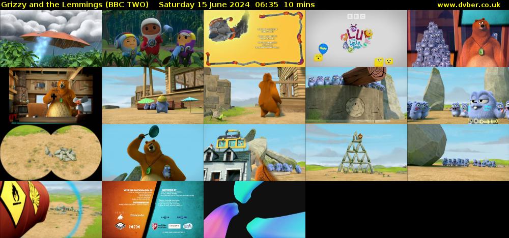 Grizzy and the Lemmings (BBC TWO) Saturday 15 June 2024 06:35 - 06:45