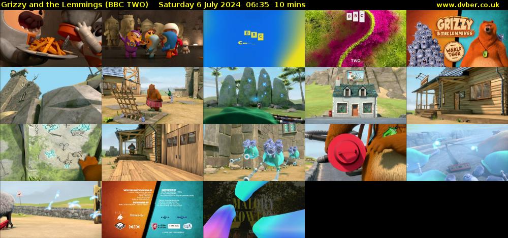Grizzy and the Lemmings (BBC TWO) Saturday 6 July 2024 06:35 - 06:45