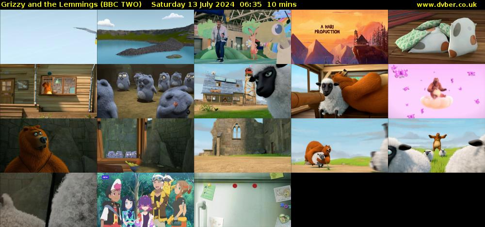 Grizzy and the Lemmings (BBC TWO) Saturday 13 July 2024 06:35 - 06:45