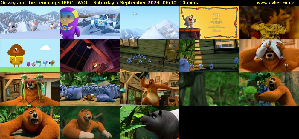 Grizzy and the Lemmings (BBC TWO) Saturday 7 September 2024 06:40 - 06:50