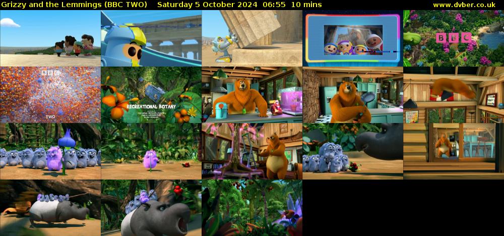 Grizzy and the Lemmings (BBC TWO) Saturday 5 October 2024 06:55 - 07:05