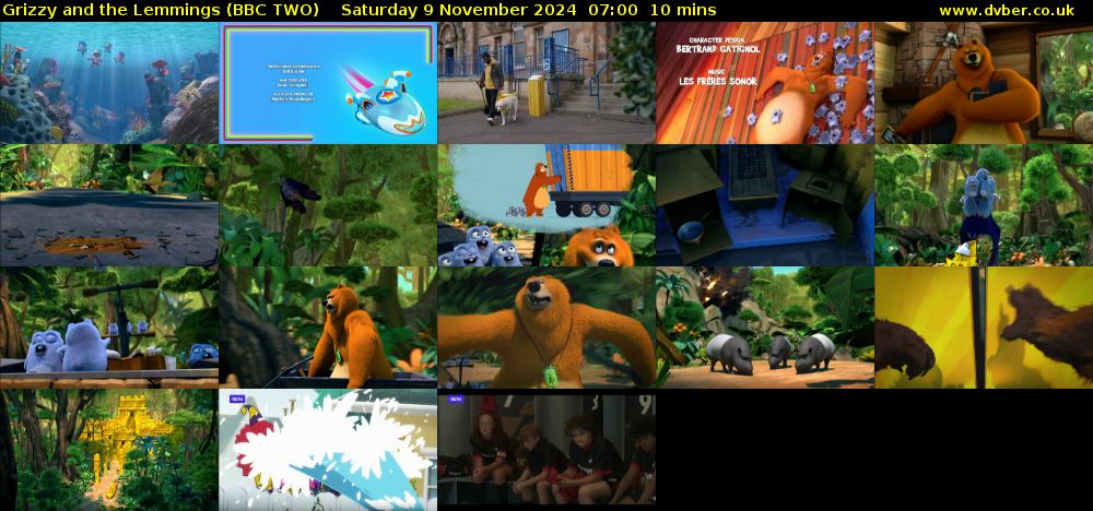 Grizzy and the Lemmings (BBC TWO) Saturday 9 November 2024 07:00 - 07:10