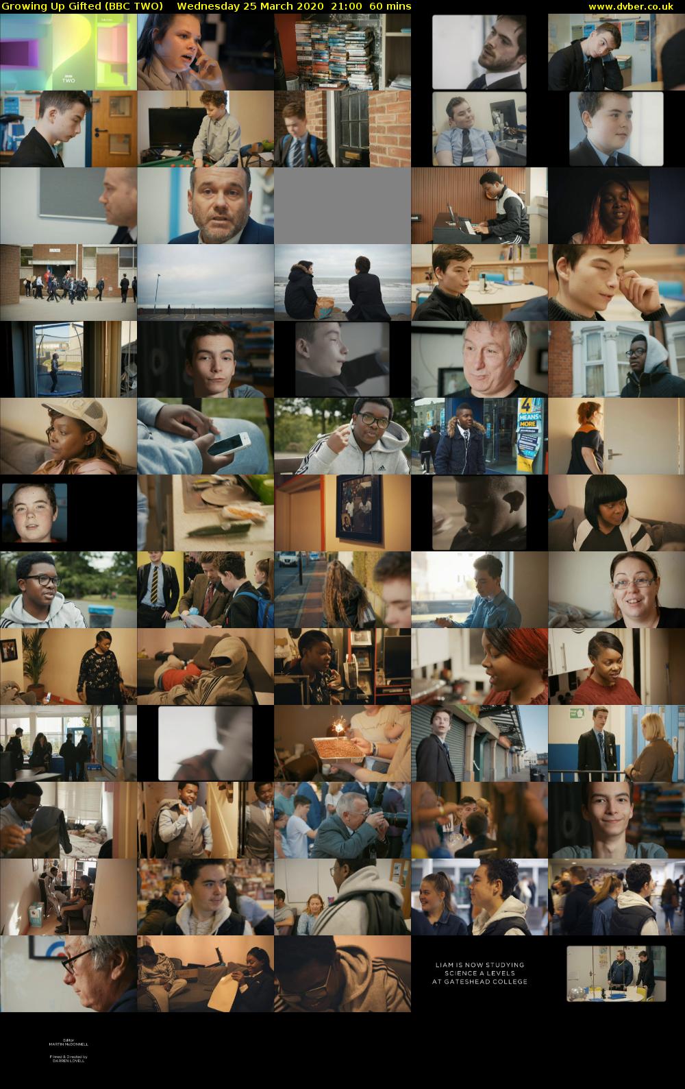 Growing Up Gifted (BBC TWO) Wednesday 25 March 2020 21:00 - 22:00
