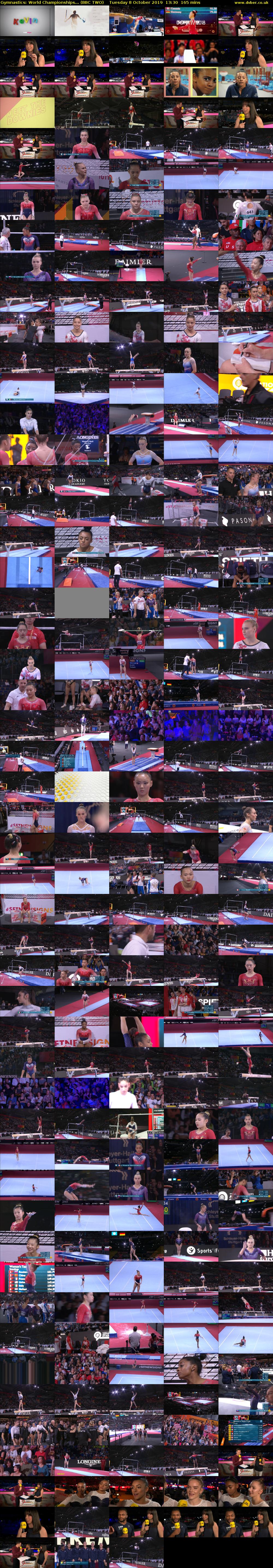 Gymnastics: World Championships... (BBC TWO) Tuesday 8 October 2019 13:30 - 16:15