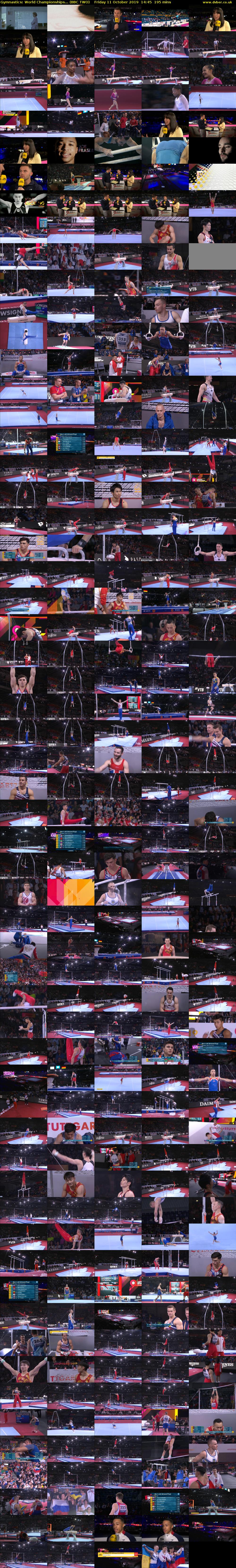 Gymnastics: World Championships... (BBC TWO) Friday 11 October 2019 14:45 - 18:00