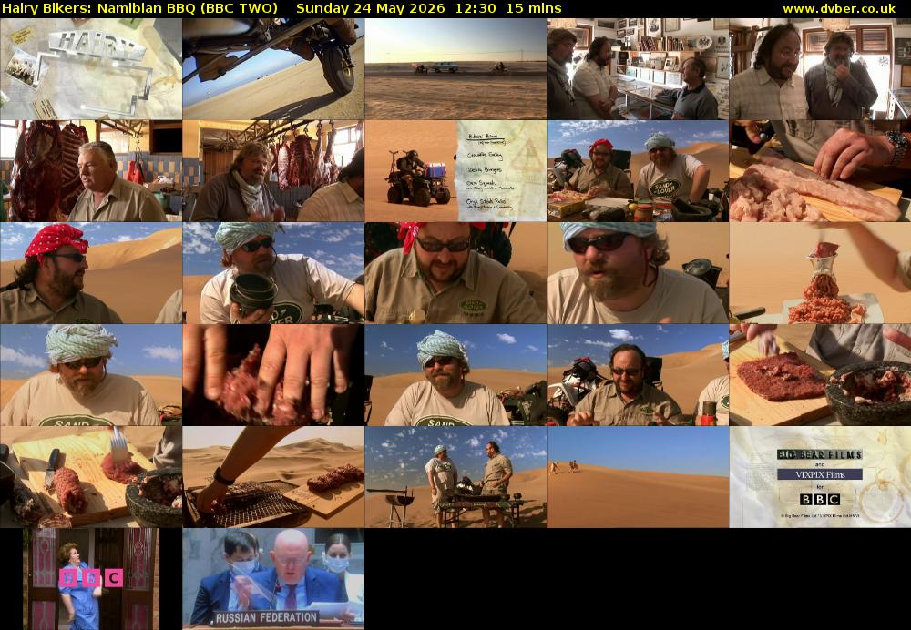 Hairy Bikers: Namibian BBQ (BBC TWO) Sunday 24 May 2026 12:30 - 12:45