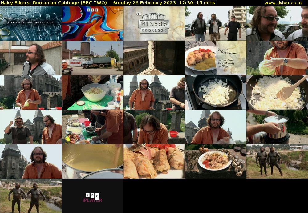 Hairy Bikers: Romanian Cabbage (BBC TWO) Sunday 26 February 2023 12:30 - 12:45