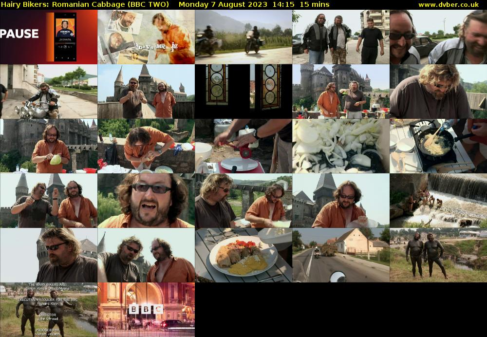 Hairy Bikers: Romanian Cabbage (BBC TWO) Monday 7 August 2023 14:15 - 14:30