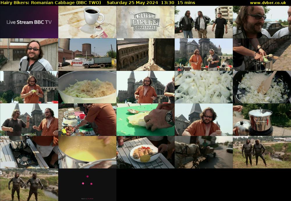 Hairy Bikers: Romanian Cabbage (BBC TWO) Saturday 25 May 2024 13:30 - 13:45