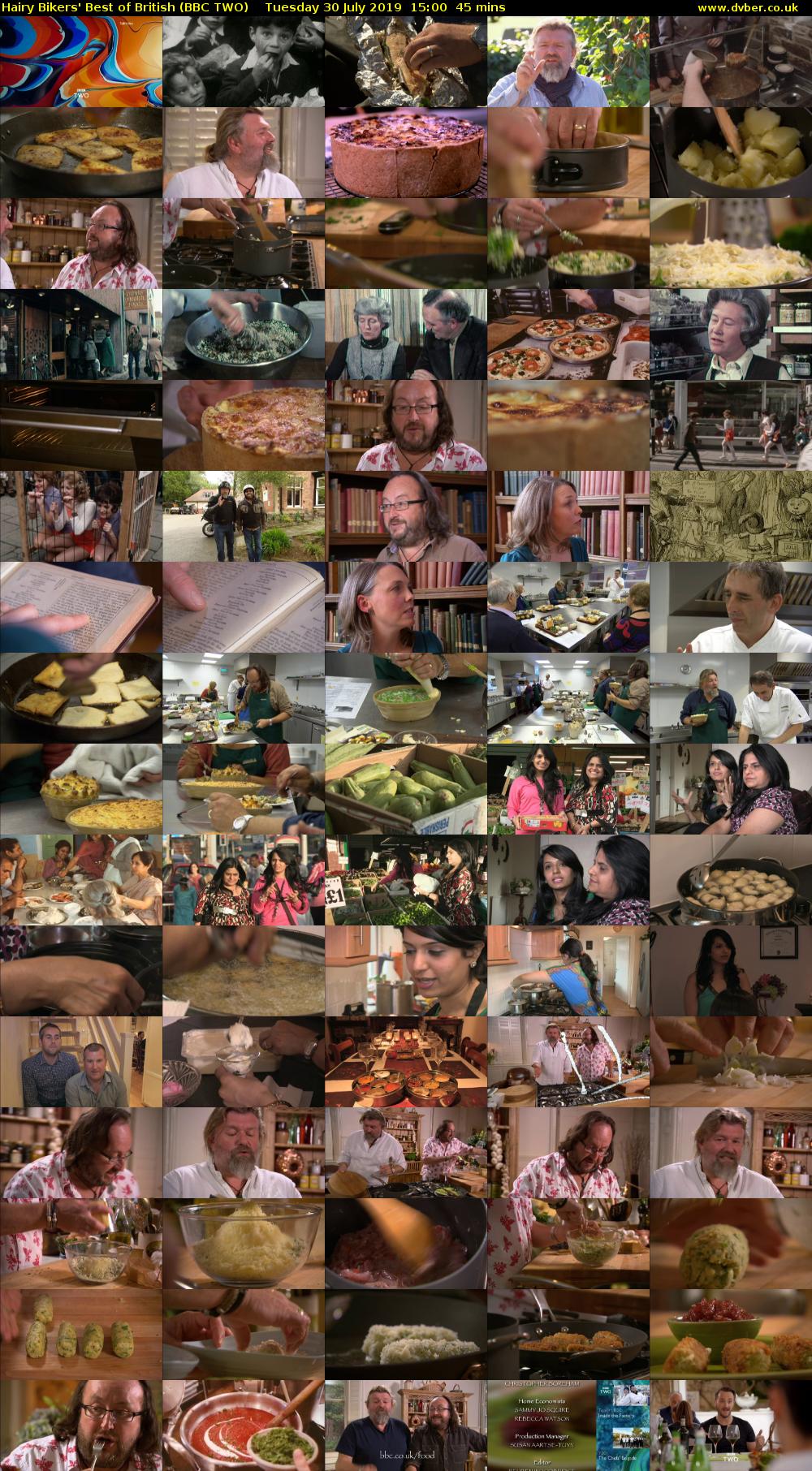 Hairy Bikers' Best of British (BBC TWO) Tuesday 30 July 2019 15:00 - 15:45