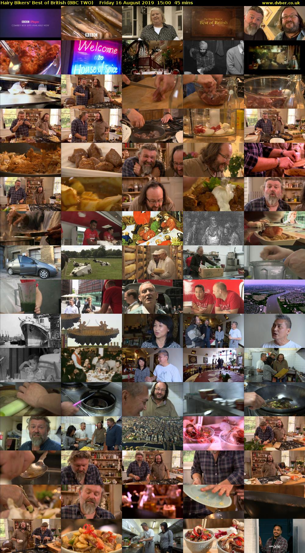 Hairy Bikers' Best of British (BBC TWO) Friday 16 August 2019 15:00 - 15:45