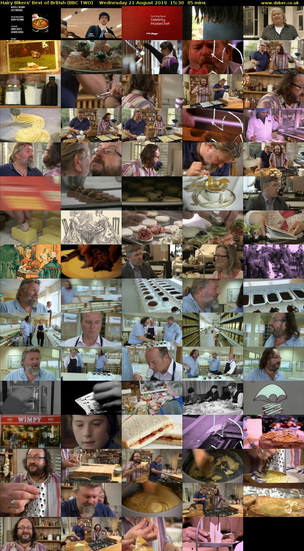 Hairy Bikers' Best of British (BBC TWO) Wednesday 21 August 2019 15:30 - 16:15
