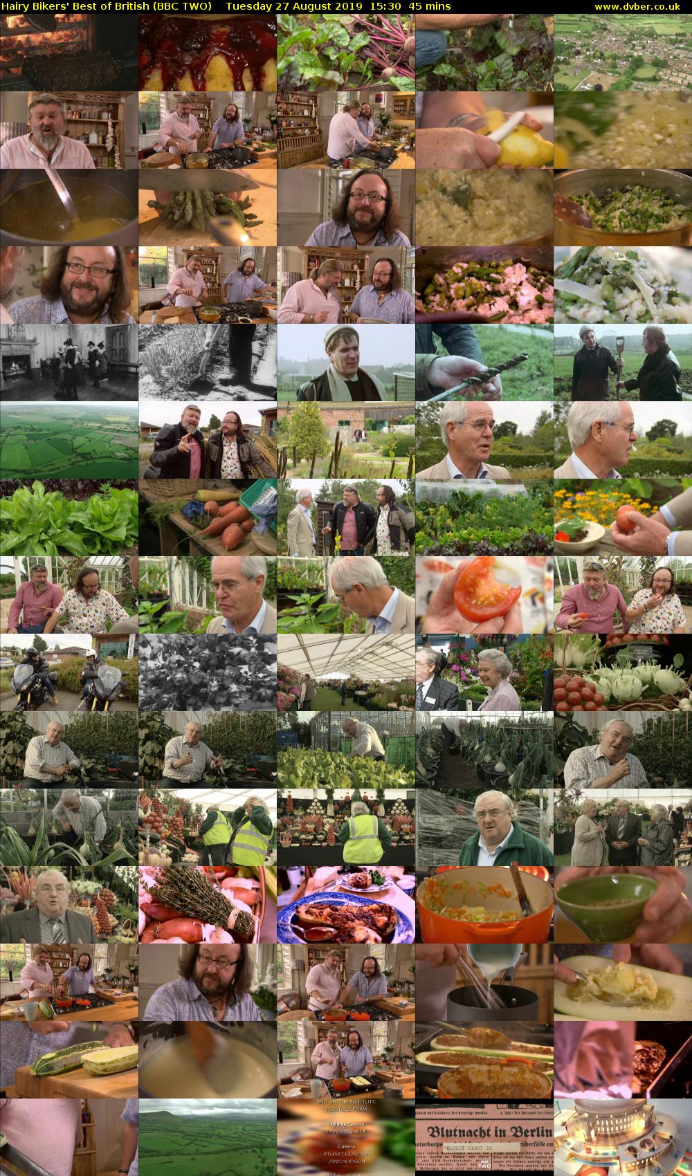 Hairy Bikers' Best of British (BBC TWO) Tuesday 27 August 2019 15:30 - 16:15