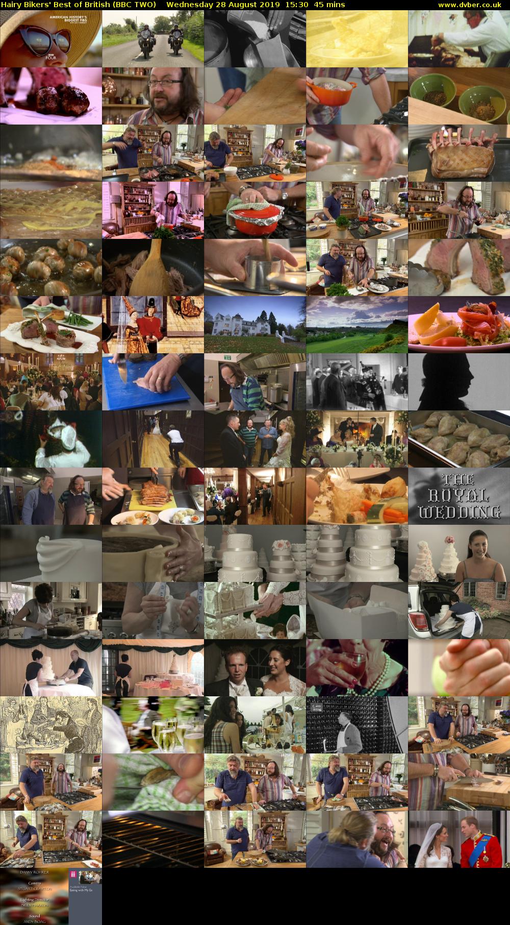Hairy Bikers' Best of British (BBC TWO) Wednesday 28 August 2019 15:30 - 16:15