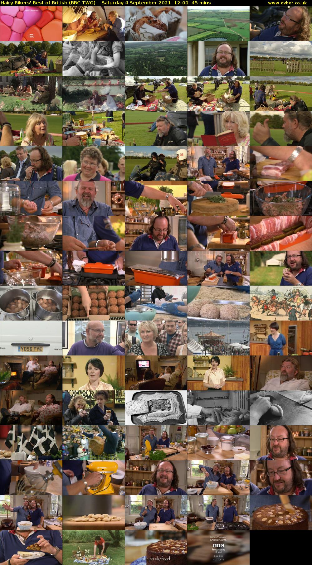Hairy Bikers' Best of British (BBC TWO) Saturday 4 September 2021 12:00 - 12:45