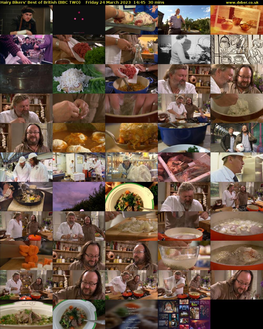 Hairy Bikers' Best of British (BBC TWO) Friday 24 March 2023 14:45 - 15:15