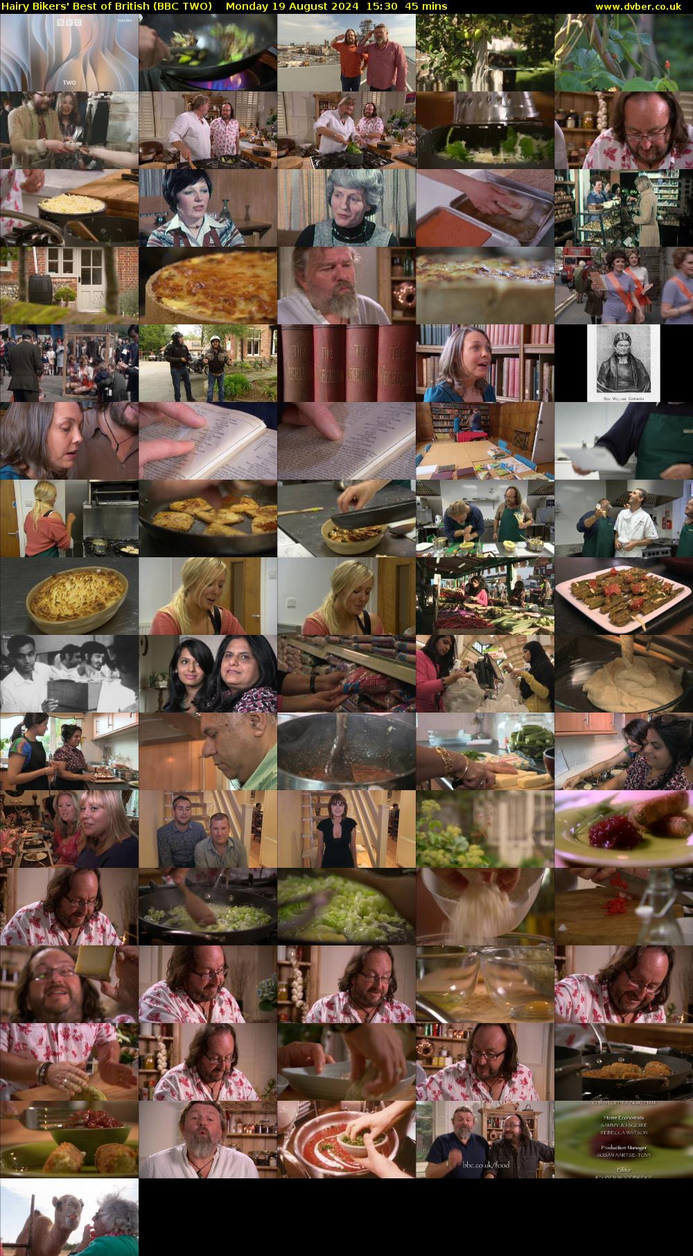 Hairy Bikers' Best of British (BBC TWO) Monday 19 August 2024 15:30 - 16:15
