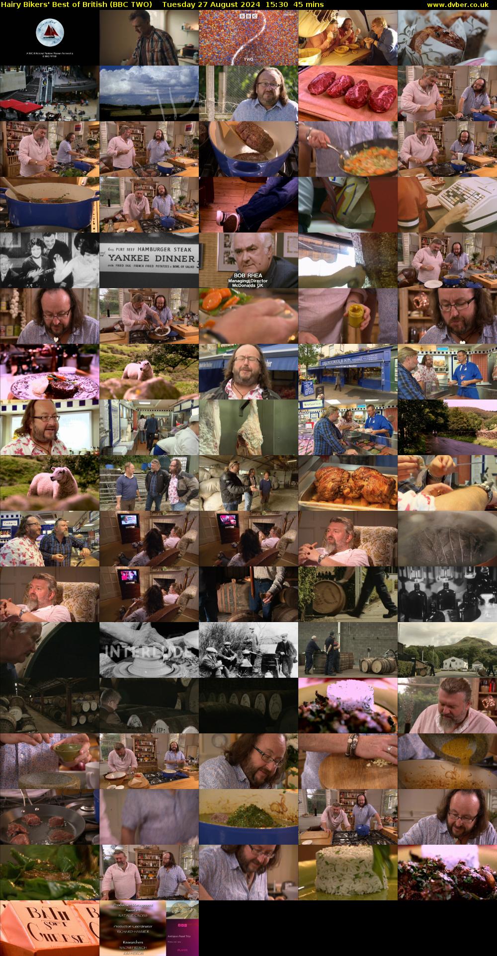 Hairy Bikers' Best of British (BBC TWO) Tuesday 27 August 2024 15:30 - 16:15