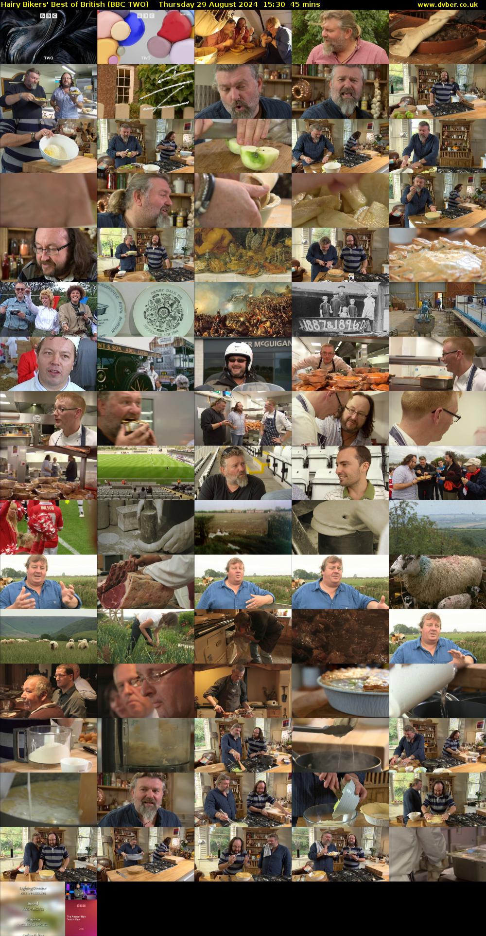 Hairy Bikers' Best of British (BBC TWO) Thursday 29 August 2024 15:30 - 16:15