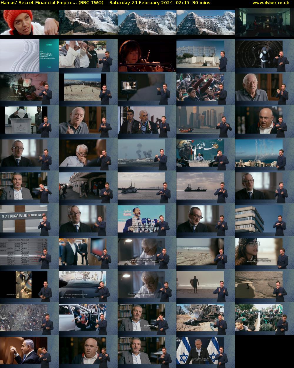 Hamas' Secret Financial Empire... (BBC TWO) Saturday 24 February 2024 02:45 - 03:15