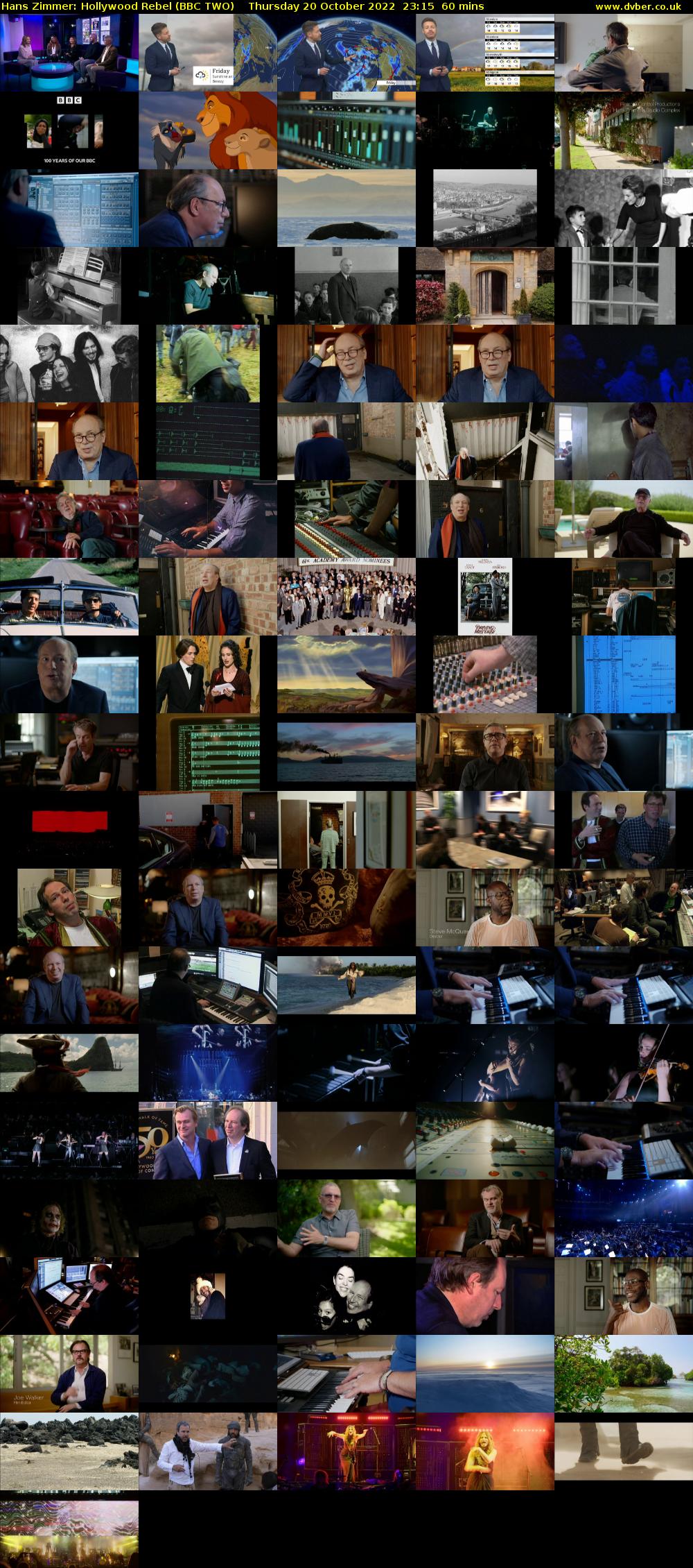Hans Zimmer: Hollywood Rebel (BBC TWO) Thursday 20 October 2022 23:15 - 00:15