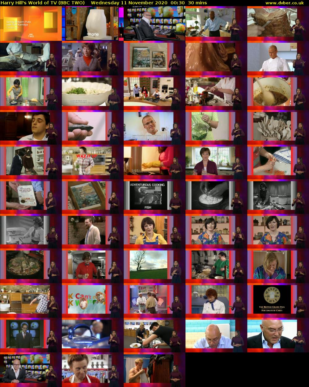 Harry Hill's World of TV (BBC TWO) Wednesday 11 November 2020 00:30 - 01:00