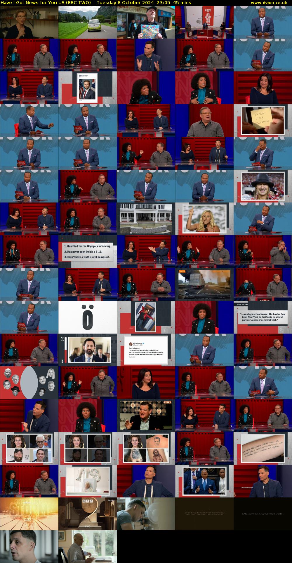 Have I Got News For You US (BBC TWO) Tuesday 8 October 2024 23:05 - 23:50