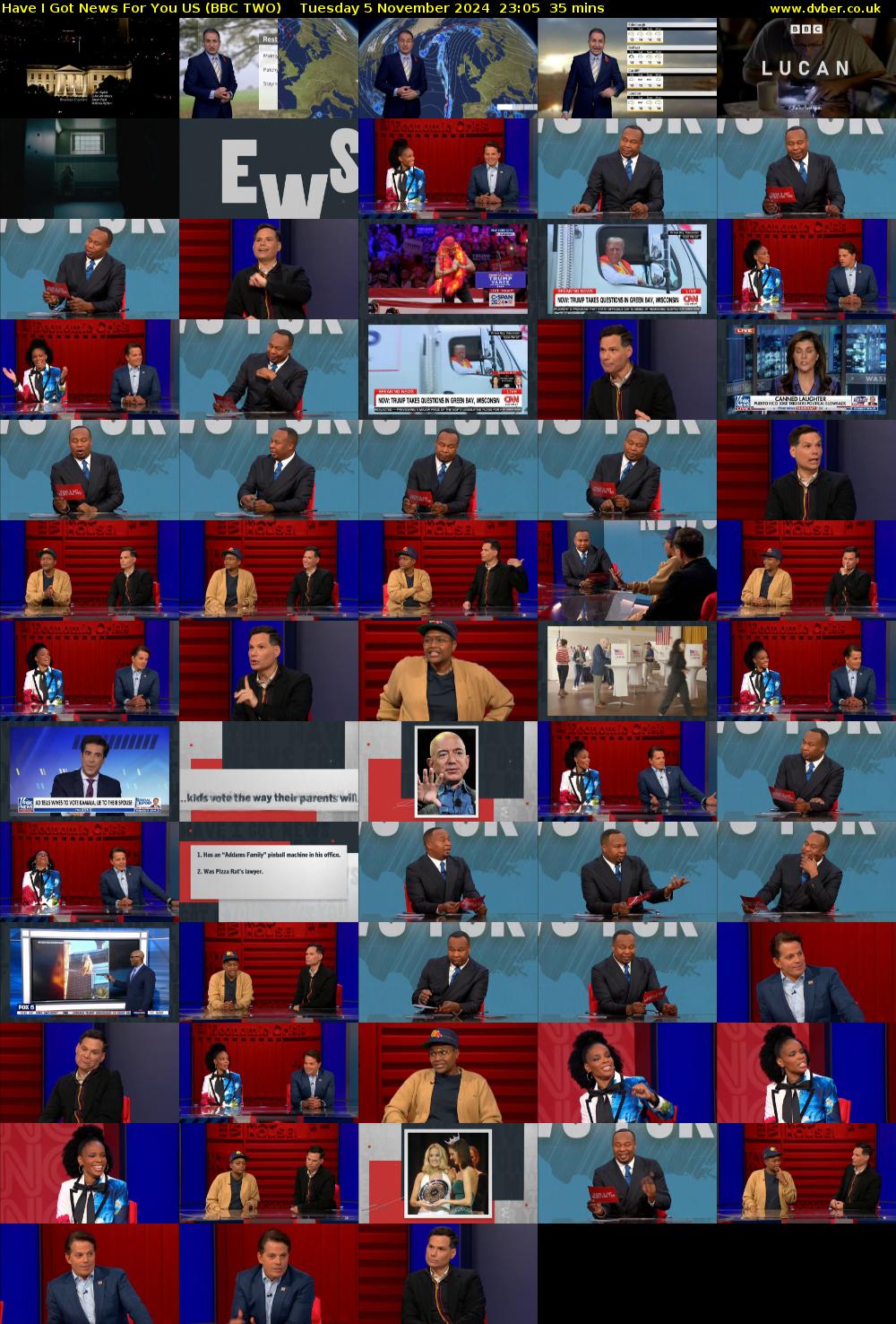 Have I Got News For You US (BBC TWO) Tuesday 5 November 2024 23:05 - 23:40