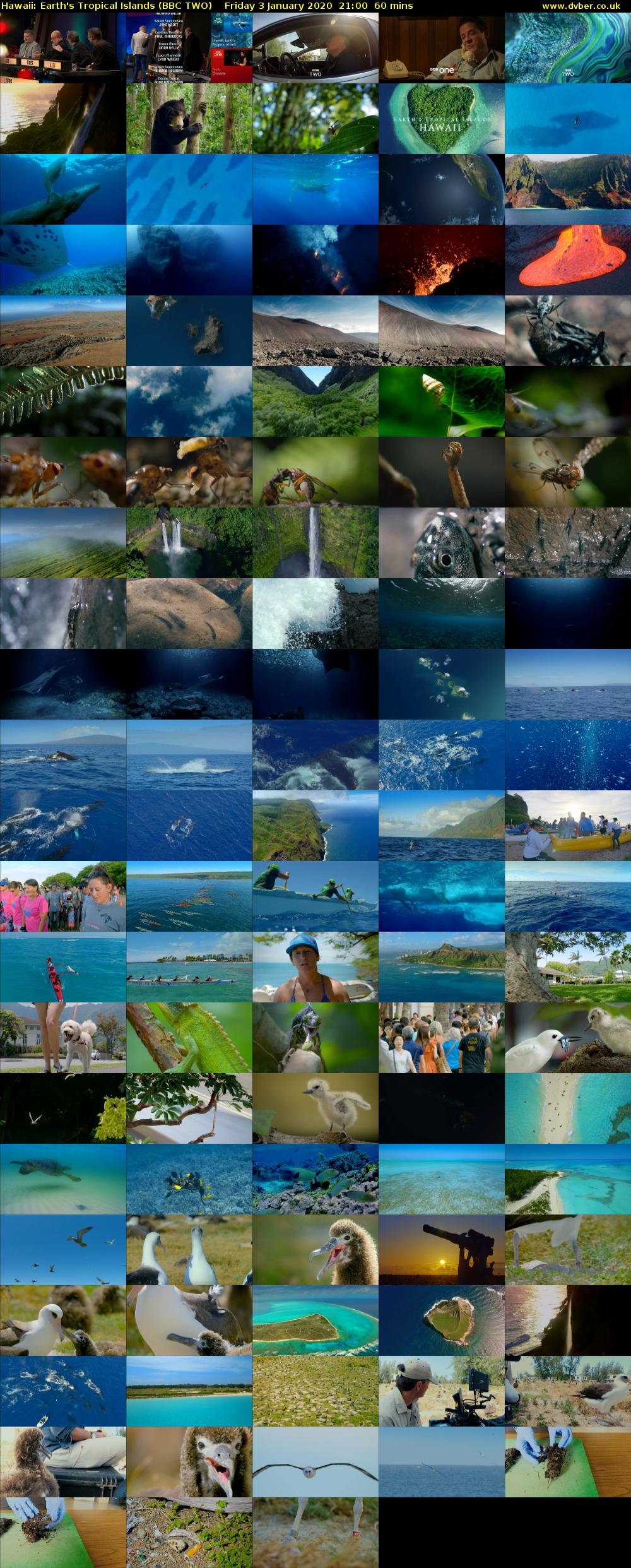 Hawaii: Earth's Tropical Islands (BBC TWO) Friday 3 January 2020 21:00 - 22:00